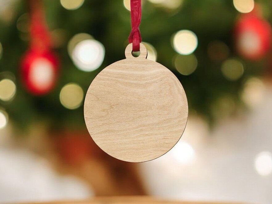 Intra απο ξύλο plywood 3mm-4mm πάχος – Κενό ξύλινο χριστουγεννιάτικο μπιχλιμπίδι 30x30 cm INTRAVECTRY-MY545324