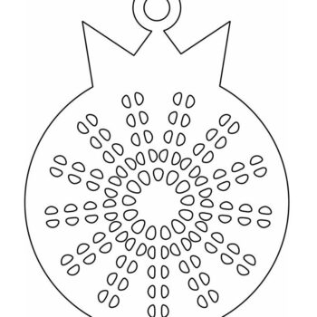 Intra απο ξύλο plywood 3mm-4mm πάχος – Διακοσμητική μπάλα Χριστουγεννιάτικου Δέντρου 35x40 cm INTRAVECTRY-MY546615 - Image 4