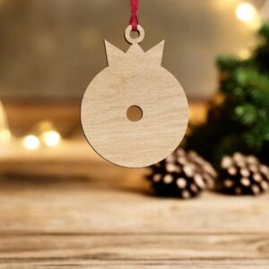 Intra απο ξύλο plywood 3mm-4mm πάχος – Διακοσμητικό χριστουγεννιάτικο μπιχλιμπίδι κενό 15x20 cm INTRAVECTRY-MY549913