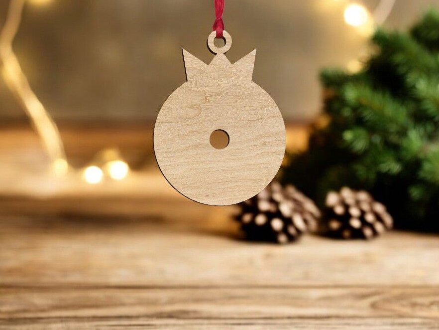 Intra απο ξύλο plywood 3mm-4mm πάχος – Διακοσμητικό χριστουγεννιάτικο μπιχλιμπίδι κενό 25x30 cm INTRAVECTRY-MY550714