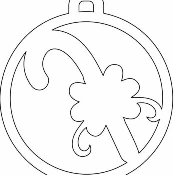 Intra απο ξύλο plywood 3mm-4mm πάχος – Στολίδι με μπάλα από ζαχαροκάλαμο 35x40 cm INTRAVECTRY-MY549438 - Image 4