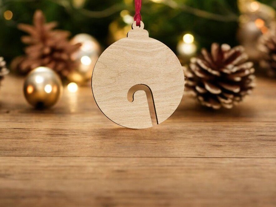 Intra απο ξύλο plywood 3mm-4mm πάχος – Μπιχλιμπίδι με χριστουγεννιάτικο δέντρο από ζαχαροκάλαμο 35x40 cm INTRAVECTRY-MY559618