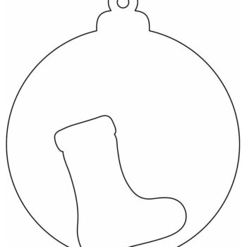 Intra απο ξύλο plywood 3mm-4mm πάχος – Μπιχλιμπίδι για χριστουγεννιάτικο δέντρο με κάλτσες 15x20 cm INTRAVECTRY-MY549441 - Image 4