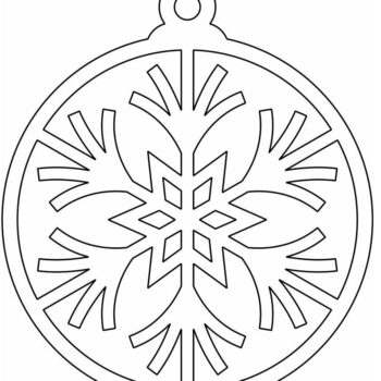 Intra απο ξύλο plywood 3mm-4mm πάχος – Διακόσμηση στολισμού χριστουγεννιάτικου δέντρου με νιφάδες χιονιού 20x25 cm INTRAVECTRY-MY546663 - Image 4