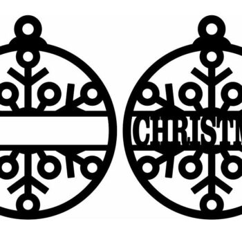 Intra απο ξύλο plywood 3mm-4mm πάχος – Προσωποποιημένη Διακοσμητική Χριστουγεννιάτικη Μπάλα 20x25 cm INTRAVECTRY-MY549970 - Image 3