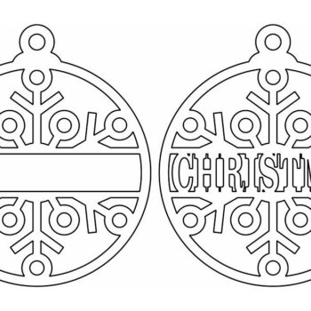 Intra απο ξύλο plywood 3mm-4mm πάχος – Προσωποποιημένη Διακοσμητική Χριστουγεννιάτικη Μπάλα 20x25 cm INTRAVECTRY-MY549970 - Image 4