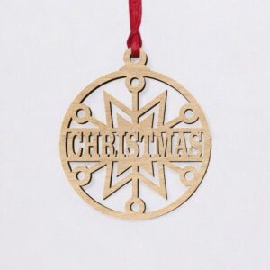 Intra απο ξύλο plywood 3mm-4mm πάχος – Εξατομικευμένη Χριστουγεννιάτικη διακόσμηση 10x10 cm INTRAVECTRY-MY550773