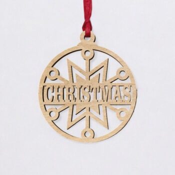 Intra απο ξύλο plywood 3mm-4mm πάχος – Εξατομικευμένη Χριστουγεννιάτικη διακόσμηση 40x40 cm INTRAVECTRY-MY553274 - Image 1