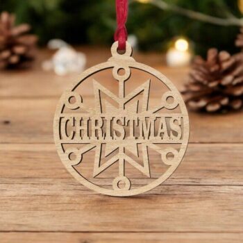 Intra απο ξύλο plywood 3mm-4mm πάχος – Εξατομικευμένη Χριστουγεννιάτικη διακόσμηση 40x40 cm INTRAVECTRY-MY553274 - Image 2