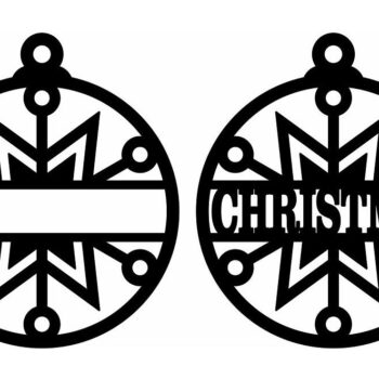 Intra απο ξύλο plywood 3mm-4mm πάχος – Εξατομικευμένη Χριστουγεννιάτικη διακόσμηση 40x40 cm INTRAVECTRY-MY553274 - Image 3