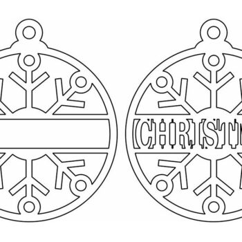 Intra απο ξύλο plywood 3mm-4mm πάχος – Εξατομικευμένο χριστουγεννιάτικο στολίδι με όνομα 20x20 cm INTRAVECTRY-MY553275 - Image 4