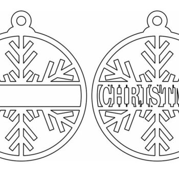 Intra απο ξύλο plywood 3mm-4mm πάχος – Εξατομικευμένη διακόσμηση δέντρου με νιφάδες χιονιού 40x40 cm INTRAVECTRY-MY552700 - Image 4