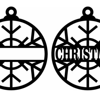 Intra απο ξύλο plywood 3mm-4mm πάχος – Προσαρμοσμένο όνομα Snowflake Ball 15x20 cm INTRAVECTRY-MY549984 - Image 3