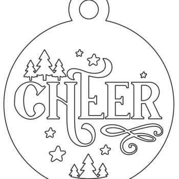 Intra απο ξύλο plywood 3mm-4mm πάχος – Cheer Χριστουγεννιάτικο μπιχλιμπίδι στολίδι 35x40 cm INTRAVECTRY-MY552714 - Image 4