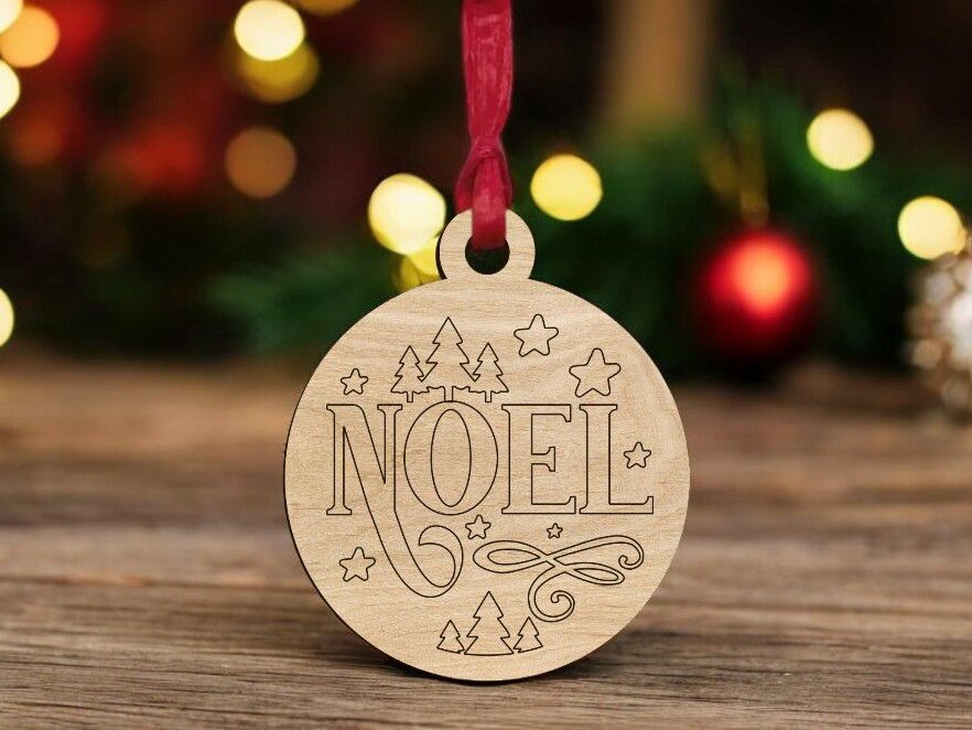 Intra απο ξύλο plywood 3mm-4mm πάχος – Διακόσμηση Χριστουγεννιάτικου Δέντρου Noel 20x25 cm INTRAVECTRY-MY551657