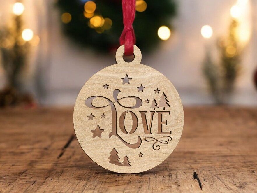 Intra απο ξύλο plywood 3mm-4mm πάχος – Αγαπημένο χριστουγεννιάτικο στολίδι 35x40 cm INTRAVECTRY-MY559697