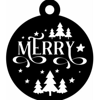 Intra απο ξύλο plywood 3mm-4mm πάχος – Καλά Χριστουγεννιάτικα Μπιχλιμπίδι Δέντρο Διακόσμηση 15x15 cm INTRAVECTRY-MY559701 - Image 3