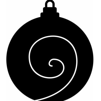 Intra απο ξύλο plywood 3mm-4mm πάχος – Σπειροειδής Χριστουγεννιάτικη μπιχλιμπίδι 15x20 cm INTRAVECTRY-MY552728 - Image 2