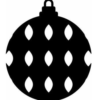 Intra απο ξύλο plywood 3mm-4mm πάχος – Χριστουγεννιάτικη διακόσμηση με μπάλα 25x30 cm INTRAVECTRY-MY551669 - Image 2