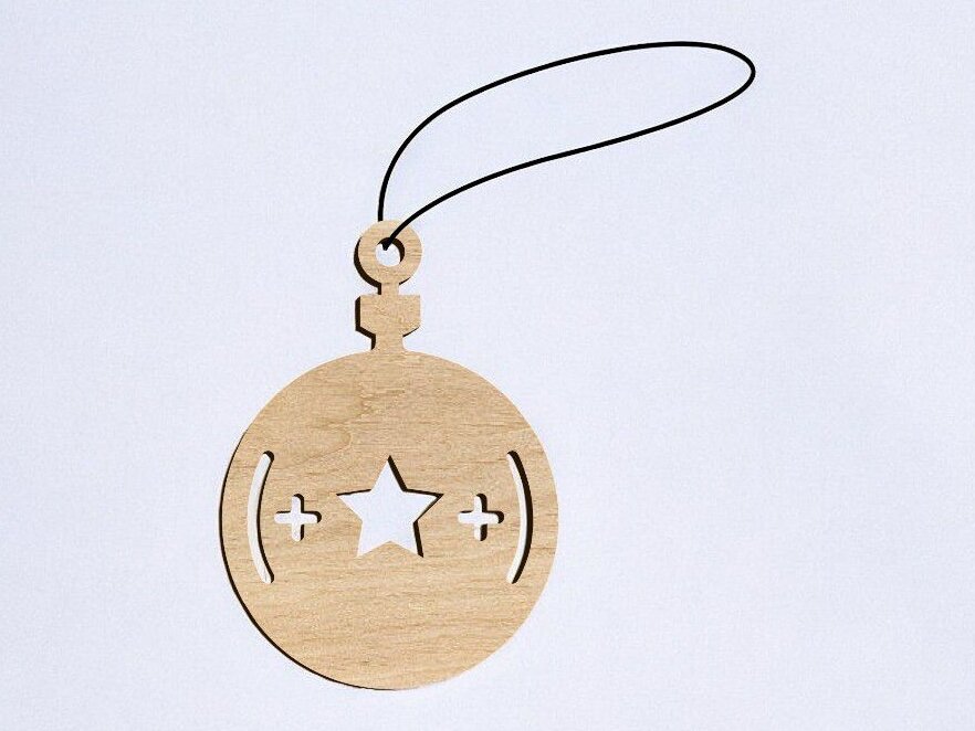 Intra απο ξύλο plywood 3mm-4mm πάχος – Χριστουγεννιάτικο στολίδι με μαθηματικά σύμβολα 35x40 cm INTRAVECTRY-MY551671