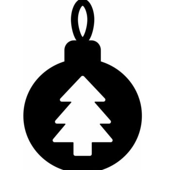 Intra απο ξύλο plywood 3mm-4mm πάχος – Μπιχλιμπίδι με σχήμα χριστουγεννιάτικου δέντρου 30x30 cm INTRAVECTRY-MY559709 - Image 2