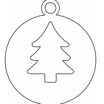 Intra απο ξύλο plywood 3mm-4mm πάχος – Κύκλος μπιχλιμπίδι με χριστουγεννιάτικο δέντρο 15x20 cm INTRAVECTRY-MY559710 - Image 3