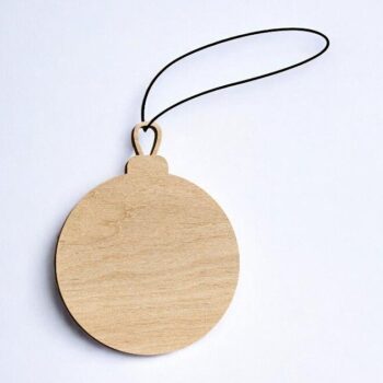 Intra απο ξύλο plywood 3mm-4mm πάχος – Κενό μπιχλιμπίδι χειροτεχνίας Χριστουγέννων 15x20 cm INTRAVECTRY-MY550013 - Image 1