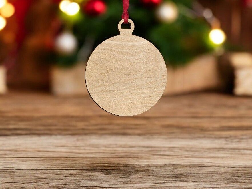 Intra απο ξύλο plywood 3mm-4mm πάχος – Χριστουγεννιάτικο μπιχλιμπίδι κενό 25x25 cm INTRAVECTRY-MY549498