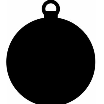 Intra απο ξύλο plywood 3mm-4mm πάχος – Χριστουγεννιάτικο μπιχλιμπίδι κενό 10x10 cm INTRAVECTRY-MY549035 - Image 3