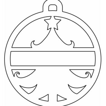 Intra απο ξύλο plywood 3mm-4mm πάχος – Εξατομικευμένο μπιχλιμπίδι Χριστουγεννιάτικου Δέντρου 25x25 cm INTRAVECTRY-MY559387 - Image 4