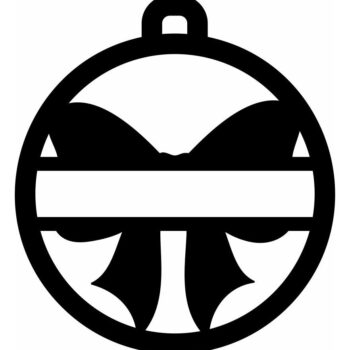 Intra απο ξύλο plywood 3mm-4mm πάχος – Εξατομικευμένο μπιχλιμπίδι με χριστουγεννιάτικη κορδέλα 15x15 cm INTRAVECTRY-MY559732 - Image 3