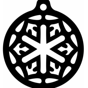 Intra απο ξύλο plywood 3mm-4mm πάχος – Παιχνίδι με χριστουγεννιάτικο δέντρο με νιφάδες χιονιού 25x25 cm INTRAVECTRY-MY553337 - Image 3