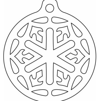 Intra απο ξύλο plywood 3mm-4mm πάχος – Παιχνίδι με χριστουγεννιάτικο δέντρο με νιφάδες χιονιού 25x25 cm INTRAVECTRY-MY553337 - Image 4