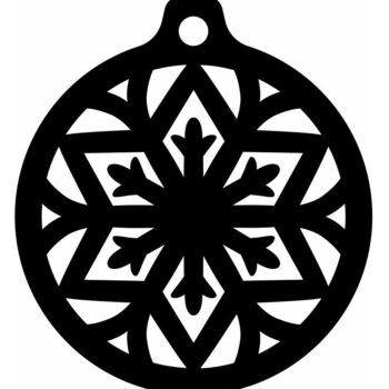 Intra απο ξύλο plywood 3mm-4mm πάχος – Μπάλα νιφάδας χιονιού 25x30 cm INTRAVECTRY-MY548248 - Image 3