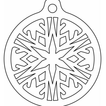 Intra απο ξύλο plywood 3mm-4mm πάχος – Μπιχλιμπίδι με νιφάδες χιονιού από κόντρα πλακέ 35x40 cm INTRAVECTRY-MY552765 - Image 4