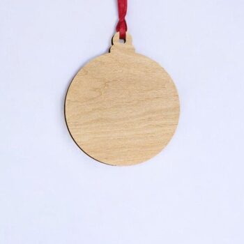 Intra απο ξύλο plywood 3mm-4mm πάχος – Στρογγυλό μπιχλιμπίδι κενό σχήμα χειροτεχνίας 25x30 cm INTRAVECTRY-MY550050 - Image 2