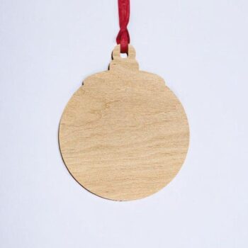 Intra απο ξύλο plywood 3mm-4mm πάχος – Κενό μπιχλιμπίδι Craft Χριστουγεννιάτικη διακόσμηση 30x30 cm INTRAVECTRY-MY550052 - Image 2