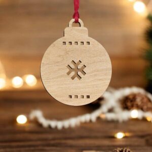 Intra απο ξύλο plywood 3mm-4mm πάχος – Εορταστικό στολίδι Χριστουγεννιάτικου Δέντρου 20x25 cm INTRAVECTRY-MY545473