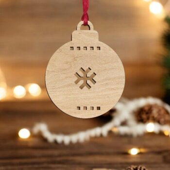 Intra απο ξύλο plywood 3mm-4mm πάχος – Εορταστικό στολίδι Χριστουγεννιάτικου Δέντρου 20x25 cm INTRAVECTRY-MY545473 - Image 1