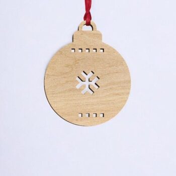 Intra απο ξύλο plywood 3mm-4mm πάχος – Εορταστικό στολίδι Χριστουγεννιάτικου Δέντρου 20x25 cm INTRAVECTRY-MY545473 - Image 2