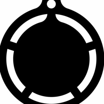 Intra απο ξύλο plywood 3mm-4mm πάχος – Κενό χριστουγεννιάτικο στολίδι κύκλου 15x15 cm INTRAVECTRY-MY550055 - Image 3