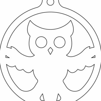 Intra απο ξύλο plywood 3mm-4mm πάχος – Μπιχλιμπίδι Χριστουγεννιάτικου Δέντρου Κουκουβάγιας 25x30 cm INTRAVECTRY-MY545480 - Image 4