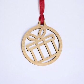 Intra απο ξύλο plywood 3mm-4mm πάχος – Χριστουγεννιάτικο στολίδι κουτί δώρου 40x40 cm INTRAVECTRY-MY545481 - Image 2