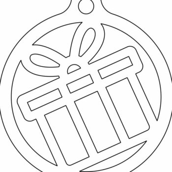 Intra απο ξύλο plywood 3mm-4mm πάχος – Χριστουγεννιάτικο στολίδι κουτί δώρου 40x40 cm INTRAVECTRY-MY545481 - Image 4