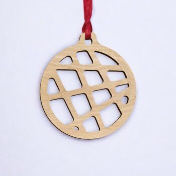 Intra απο ξύλο plywood 3mm-4mm πάχος – Διακοπές γεωμετρικό μπιχλιμπίδι 30x30 cm INTRAVECTRY-MY549077 - Image 2