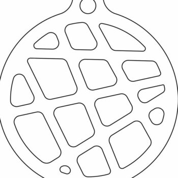 Intra απο ξύλο plywood 3mm-4mm πάχος – Διακοπές γεωμετρικό μπιχλιμπίδι 30x30 cm INTRAVECTRY-MY549077 - Image 4