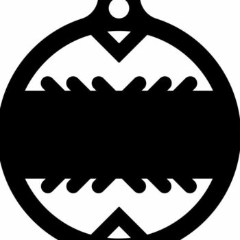 Intra απο ξύλο plywood 3mm-4mm πάχος – Προσωποποιημένο όνομα Χριστουγεννιάτικη Μπάλα 45x50 cm INTRAVECTRY-MY549080 - Image 3