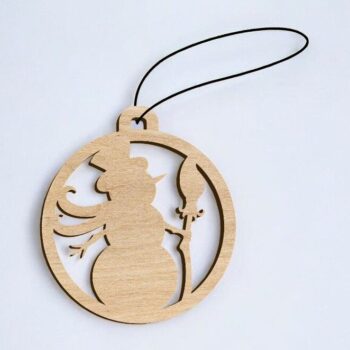 Intra απο ξύλο plywood 3mm-4mm πάχος – Χριστουγεννιάτικο κενό χειροτεχνίας χιονάνθρωπος 12x15 cm INTRAVECTRY-MY546779 - Image 1