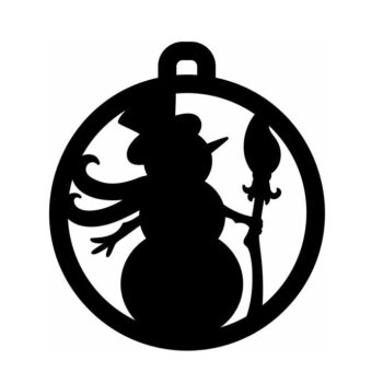 Intra απο ξύλο plywood 3mm-4mm πάχος – Χριστουγεννιάτικο κενό χειροτεχνίας χιονάνθρωπος 12x15 cm INTRAVECTRY-MY546779 - Image 3