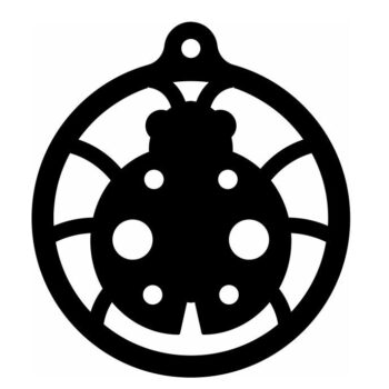 Intra απο ξύλο plywood 3mm-4mm πάχος – Χριστουγεννιάτικη μπάλα πασχαλίτσας στολίδι 10x10 cm INTRAVECTRY-MY559767 - Image 3